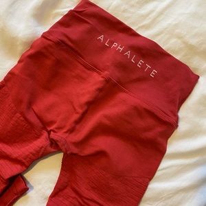 Alphalete Revival R6 Leggings - Coral Red